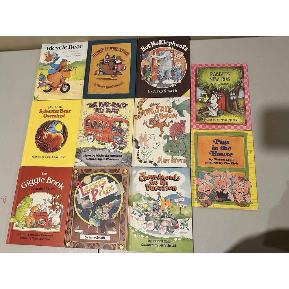Lot of 11 Vintage Children's 1970's to 1980's, Great Condition. Bicycle Bear Etc